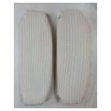 2 Pack Small Woven Basket with Gift Bags and Ribbons, Empty Decorative Gift Chest Box, Cute Baby Gift Basket for Nursery, Cotton Rope Room Shelf Storage Basket with Handles, All 12x 8"x 5",White - Ret