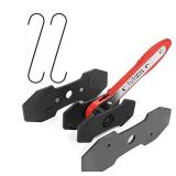 Brake Caliper Press, Caliper Piston Spreader, Brake Tools, Brake Caliper Piston, Brake Caliper Press Ratchet with 2 Extra pcs Steel Plates, Red. VISIBLE USE. - Retail: $20