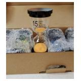 Sand Timer, Sand Timers Colorful 1/3/5/10/15/30 Minutes Sandglass Timer with Protective Cover for Classroom Home Office Cooking (Pack of 6) Multicolor - Retail: $17