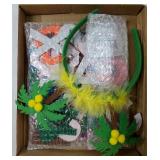 53 Pcs Book Character Costume Accessories Letter Tree Costume Set Includes Palm Tree Headband and 52 Felt Letter Stickers for Halloween Accessories DIY - Retail: $16