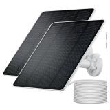 1 Pack, Solar Panel Charger for Arlo Essential 2K Outdoor(2nd Gen)/Essential XL Camera(2nd Gen)/Essential Spotlight Camera, USB C and Micro USB Plug, 9.8ft Cable, Weatherproof (1Pack) - Retail: $23