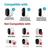 1 Pack, Solar Panel Charger for Arlo Essential 2K Outdoor(2nd Gen)/Essential XL Camera(2nd Gen)/Essential Spotlight Camera, USB C and Micro USB Plug, 9.8ft Cable, Weatherproof (1Pack) - Retail: $23