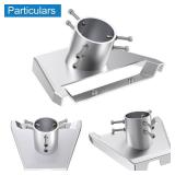 Heavy Duty Starlink Gen 3 Pipe Adapter, Starlink V4 Pole Adapter Mount, Star Link Gen3 Mount, Star Link Gen 3 Pole Mounting Kit, Adjustable Mounting Kits for StarLink Roof, Wall, RV Installation - Ret