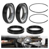 Front Axle Vacuum Knuckle & Tube Seal Kit Compatible with Ford 1998-2004 Super Duty F250 F350 F450 F550 Excursion with Dana 50 60, Front Axle Seal Set Replaces 50491 50381 41784-2 MISSING PIECES. - Re