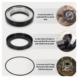 Front Axle Vacuum Knuckle & Tube Seal Kit Compatible with Ford 1998-2004 Super Duty F250 F350 F450 F550 Excursion with Dana 50 60, Front Axle Seal Set Replaces 50491 50381 41784-2 MISSING PIECES. - Re