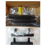 Black Cabinet Handles 5 Pack 2-1/2 inch Matte Black Square Cabinet Pulls Kitchen Hardware 4 inch Overall Length Kitchen Drawer Pulls - Retail: $16