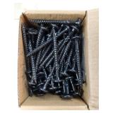 100Pcs Black Star Drive Wood Screws 2-7/8 inch - Rust Resistant Timber Deck Screws for Landscaping, Log & Timber Wood - Heavy-Duty Outdoor Fasteners (#14 x 2-7/8 Black) - Retail: $31"