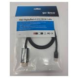 gofanco 3ft Mini DisplayPort v1.2 to HDMI Cable - Black (mDP4kHDMI3F)