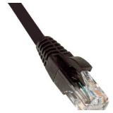 Weltron Cat5E Black Patch Cable w/ Boot