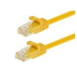 Monoprice Cat6 Ethernet Patch Cable - 0.5 Feet - Yellow | Network Internet Cord - RJ45  Stranded  550Mhz  UTP  Pure Bare Copper Wire  24AWG - Flexboot Series