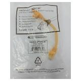 Monoprice Cat6 Ethernet Patch Cable - 0.5 Feet - Yellow | Network Internet Cord - RJ45  Stranded  550Mhz  UTP  Pure Bare Copper Wire  24AWG - Flexboot Series