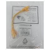 Monoprice Cat6 Ethernet Patch Cable - 0.5 Feet - Yellow | Network Internet Cord - RJ45  Stranded  550Mhz  UTP  Pure Bare Copper Wire  24AWG - Flexboot Series
