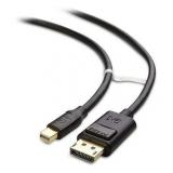 Cable Matters Mini DisplayPort to DisplayPort Cable (Mini DP to DP) in Black 10 Feet - Thunderbolt | Thunderbolt 2 Port Compatible