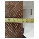 4-Tier Wicker Storage Basket Organizer with Metal Frame