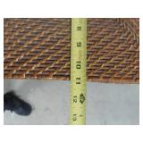 4-Tier Wicker Storage Basket Organizer with Metal Frame