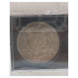 1921 Morgan Silver Dollar in Display Case