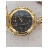 Milan Quartz Deer Hunter Pocket Watch with Chain