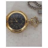 Milan Quartz Deer Hunter Pocket Watch with Chain