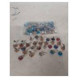 Pewter Figurines on Colored Glass Bases Collection