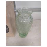 Tiara Exclusive Green Glass Vase with Original Box