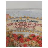 Cherished Teddies King & Queen of Hearts Collectors Set with Anniversary Figurine