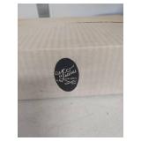 Amber Glass Punch Bowl with Floral Pattern and cups