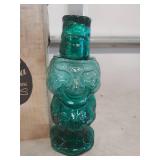 Tiara Exclusive Green Glass Character Decanter