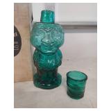 Tiara Exclusive Green Glass Character Decanter