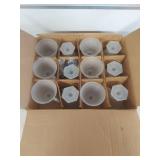 Frosted Glass Punch Cups Set