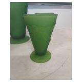 Tiara Exclusive Green Glass Pitcher and Tumblers Set