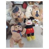 Mixed Plush Toy Collection with Disney and GUND Bears