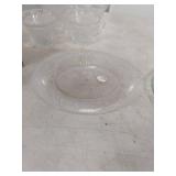 Tiara Sandwich Glass Set with Plates and Cups