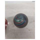 Hand Blown Glass Perfume Bottle and Artglass Ball