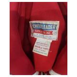 Red and White Cheerleader Uniform Set, Shawl and Sweater