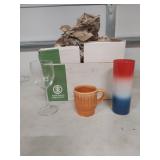 Mid-Century Glassware and Coffee Mug Set - (6) of each