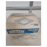 Broan Model 709 Bathroom Fan Light Combo
