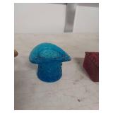 Decorative Glass Collection - Hat, Basket & Box Set