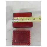 Decorative Glass Collection - Hat, Basket & Box Set