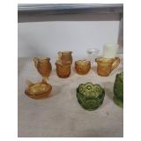 Colored Glass Toothpick Holders and Small Vessels Collection