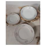 Fine China Dinnerware Set with Pink Floral Design