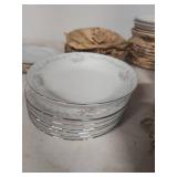 Fine China Dinnerware Set with Pink Floral Design