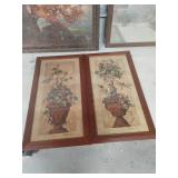 Collection of Framed Wall Art - Autumn Scene and Floral Prints