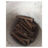 Galvanized Steel Farm Bucket with Spikes