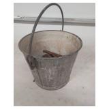 Galvanized Steel Farm Bucket with Spikes