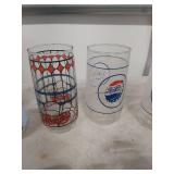 Pepsi and Character Promotional Glass Collection with Toy Yo-Yo