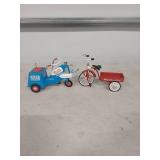 1950s Murray Police Radio Patrol Tricycle and Delivery Cycle Set