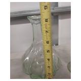 Green Depression Glass Sunflower Pattern Set