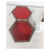 Decorative Wood Box with Mantel Clock