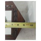 Decorative Wood Box with Mantel Clock