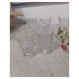 Strawberry Pattern Glassware and Serving Set